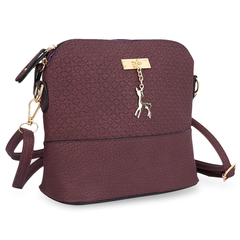 Женская маленькая сумка через плечо Бэмби Фиолетовая