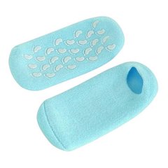 Зволожуючі гелеві шкарпетки для педикюру SPA Gel Socks № G09-12 блакитні від 20 до 28см 10537 фото