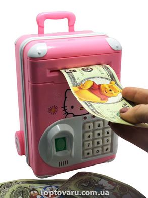 Детский сейф-копилка Cartoon Bank с отпечатком пальца Hello Kitty NEW фото