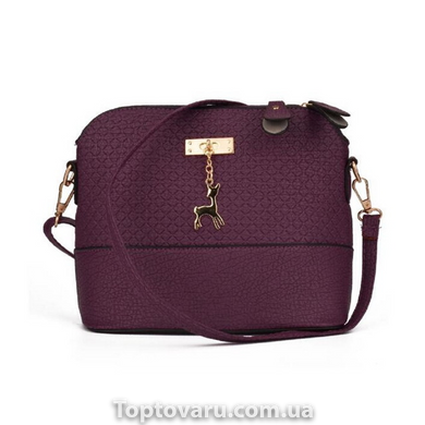 Женская маленькая сумка через плечо Бэмби Фиолетовая 1885 фото