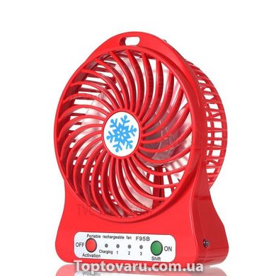 Міні-вентилятор Portable Fan Mini Червоний 721 фото