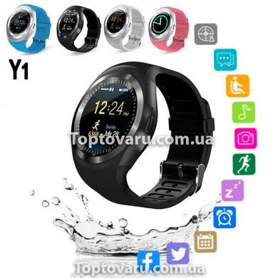 Розумні Годинник Smart Watch Y1 black 221 фото