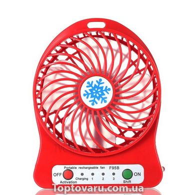 Мини-вентилятор Portable Fan Mini Красный 721 фото