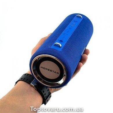 Портативна Bluetooth колонка Hopestar H39 з вологозахистом Синя 1175 фото