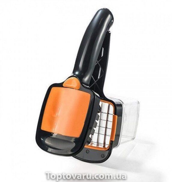 Овочерізка з контейнером Nicer Dicer Quick помаранчева 531 фото