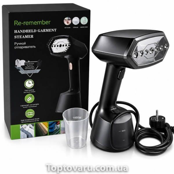 Отпариватель ручной для одежды Safmax steamer 8008 1500W Чёрный 37445 фото