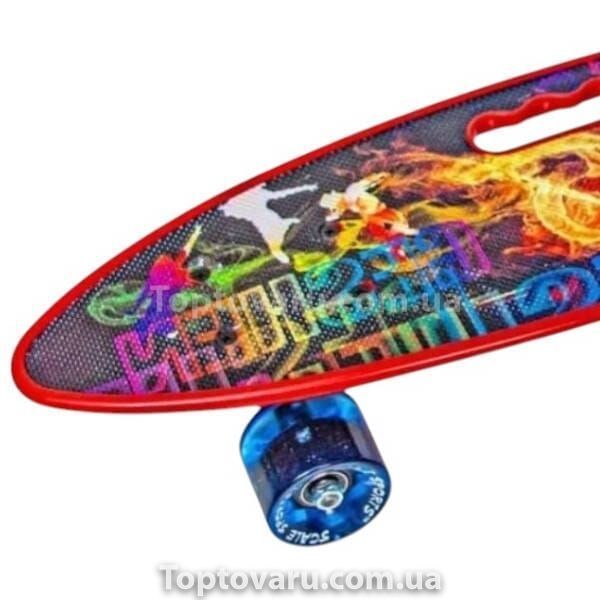 Пенні борд з колесами, що світяться PU Penny Board Scale Sports Universe Вибух 27414 фото