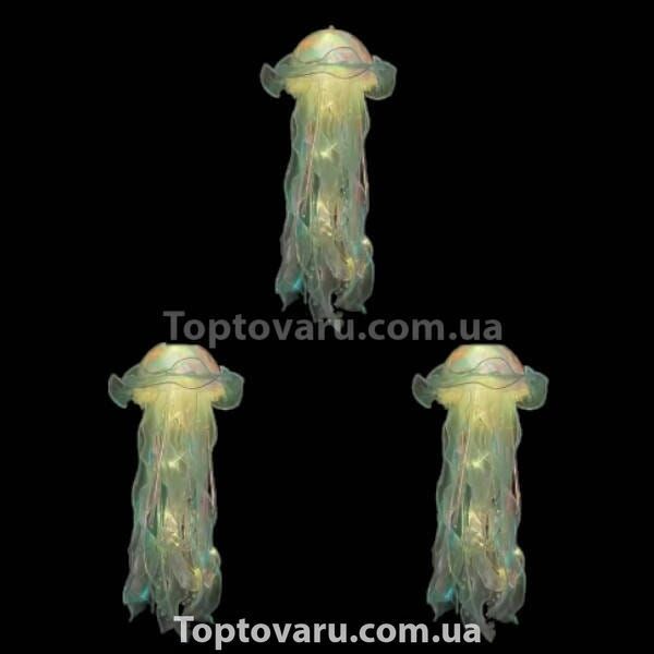 Декор светящийся Медуза на батарейках Jellyfish lamp AND HA-113 Желтая 22299 фото