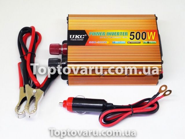 Инвертор автомобильный UKC SSK-500W 12V 6126 фото