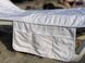 Чохол на шезлонг з кишенями та подушкою 210х80см Махра Білий 15905 фото 4