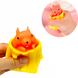 Іграшка-антистрес Pop It Фуфлік — білка, що вистрибує, жовта 9065 фото 1