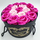 Подарунковий набір мила з троянд у капелюшної коробки Рожевий 4199 фото 1