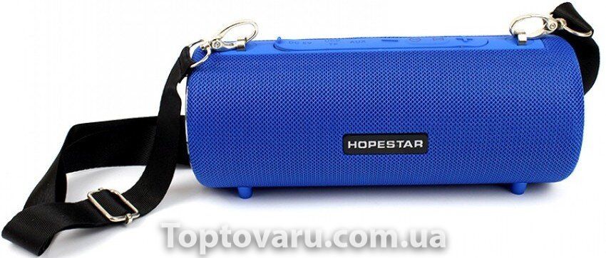 Портативна Bluetooth колонка Hopestar H39 з вологозахистом Синя 1175 фото