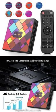Smart TV Box HK1 COOL 4GB/32GB RK3318 Android 9.0 NEW фото