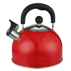 Чайник із нержавіючої сталі зі свистком 1,5л Benson BN-726 Червоний 17297 фото