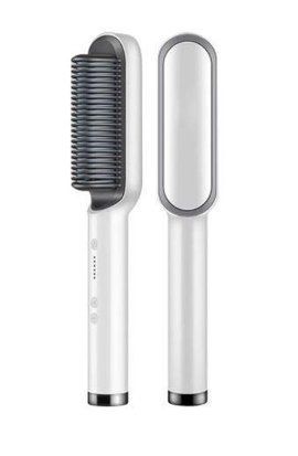 Расческа-выпрямитель Hair Straightener HQT-909 B с турмалиновым покрытием Белый 4473 фото