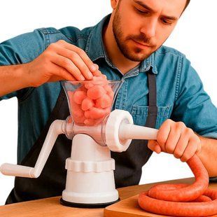 Мясорубка ручная Sausage Grinder Белая 32975 фото
