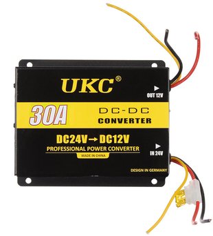 Інвертор перетворювач напруги UKC DC/24v DC-12v 30A 6135 фото