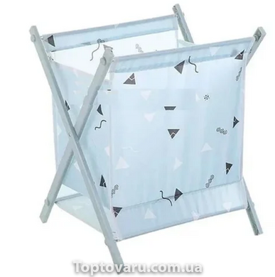 Складна кошик для білизни Laundry Storage Basket Блакитна 2524 фото