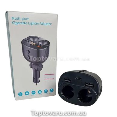 Адаптер Автомобільний Multi Port Cigarette Lighter Adapter 9138 фото