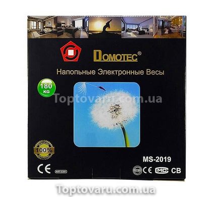 Весы напольные Domotec MS-2019 Бабочки 11133 фото