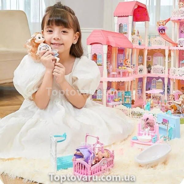 Будиночок ляльковий 7005 Білий з рожевим 22200 фото