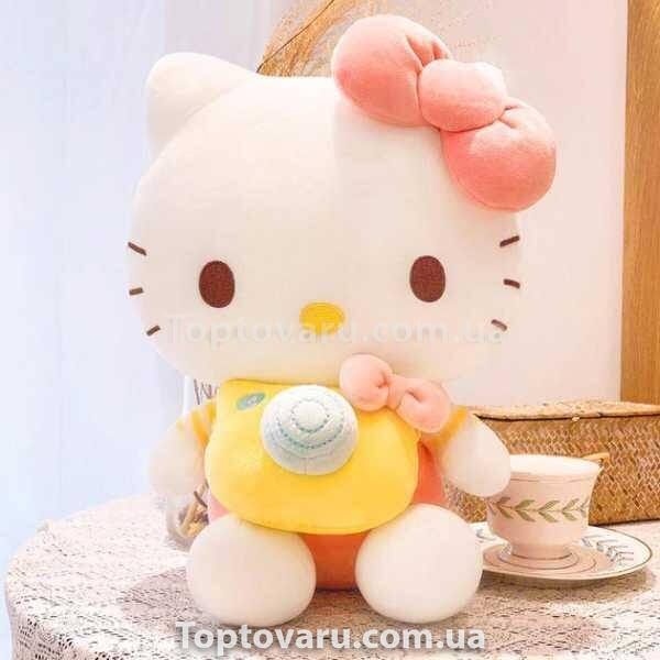 Игрушка мягкая Hello Kitty с фотоаппаратом 40см 14308 фото