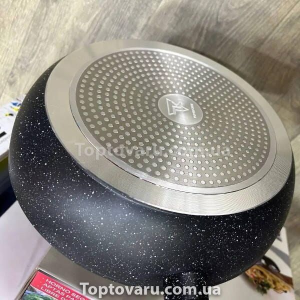 Сотейник-казан з мармуровим покриттям антипригарним 32см 5л Top Kitchen TK00095 Чорний 19230 фото
