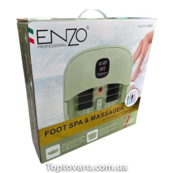 Ванночка для ног массажная Foot Spa & Massager ENZO EN-1002 Салатовая 36163 фото