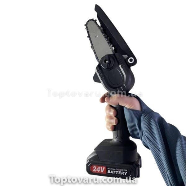 Пила цепная 6ˮ аккумуляторная 24V Li-ION 24Vf і 288Vf Черная 27891 фото