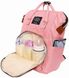 Сумка-рюкзак для мам Mom Bag Розовая 11229 фото 5