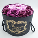 Подарунковий набір мила з троянд у капелюшної коробки Фіолетовий 4201 фото 3
