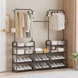 Стійка-вішалка для одягу та взуття Multi functional coat rack AND 9130-4 Чорна