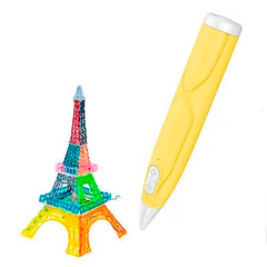 3D ручка для рисования 3D pen 6-1 Желтая