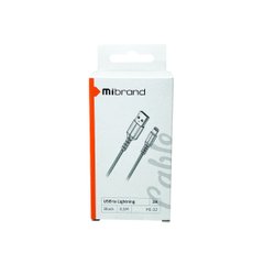 Кабель Mibrand MI-32 Nylon Charging Line USB for Lightning 2A 0.5m Black MIDC/3205LB-00001 фото