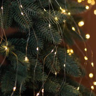 Гирлянда Конский хвост Фейерверк роса 20*3м 1800 LED Зеленая проволока, теплый свет 31006 фото