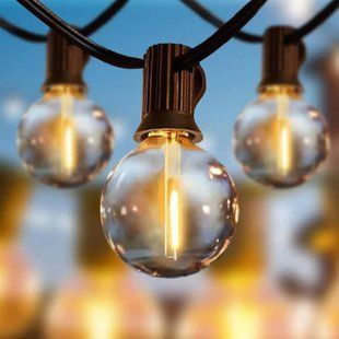 Гірлянда в стилі ретро вулична з сонячною панеллю 30м/50 LED НА-93 Чорна 22309 фото