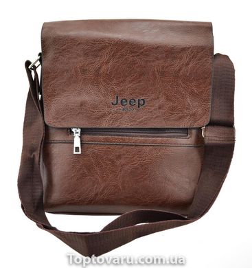 Мужская сумка-мессенджер Jeep 866 Bags коричневая 839 фото