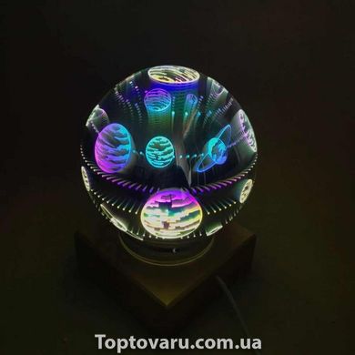 Нічник склянна куля підсвічування у вигляді зоряного світла 1233 фото