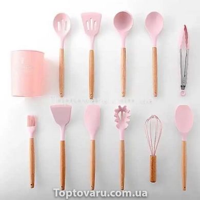 Набор кухонных принадлежностей 12 предметов Kitchen Set Розовый 10712 фото