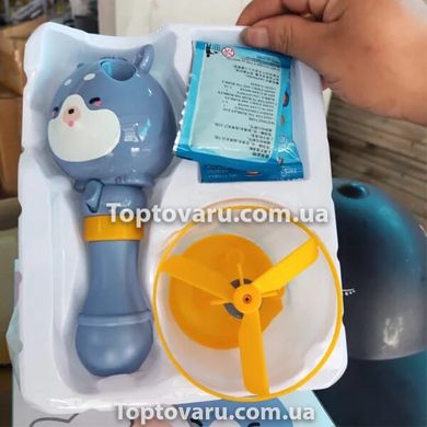 Дитячий літаючий генератор мильних бульбашок Summer Toy Блакитний 7186 фото