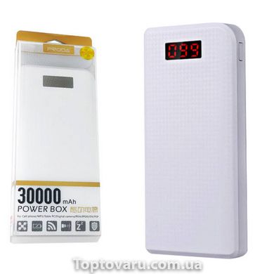 Зовнішній акумулятор Power Bank HZ-17 30000mAh Remax Proda Білий 2431 фото