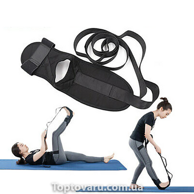 Ремінь для тренування ніг, еластична стрічка для йоги, STRETCH BAND 4863 фото