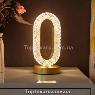 Лампа-нічник кристальна Creative Table Lamp 3 режиму Золото 14353 фото