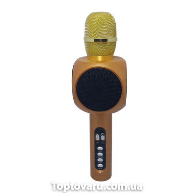 Караоке-микрофон L19 золотой с чехлом 188 фото