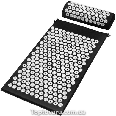Акупунктурный массажный коврик Acupressure Mat or Bed of Nails Черный 4800 фото