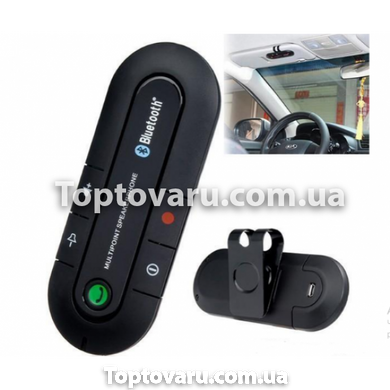 Автомобильный беспроводной динамик-громкоговоритель Bluetooth Hands Free kit HB 505 Черный 3729 фото