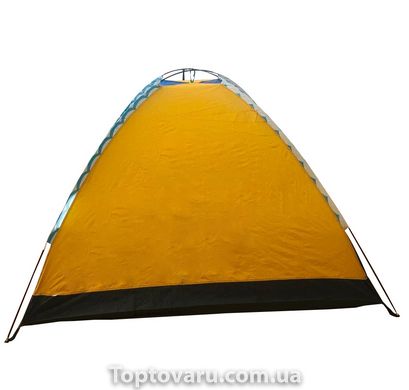 Палатка 4-х местная Синяя с желтым 3944 фото