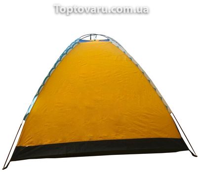 Палатка 4-х местная Синяя с желтым