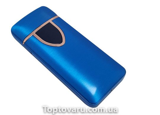 Спиральная сенсорная электрическая USB зажигалка Lighter Голубая (ART 018-2) 3104 фото
